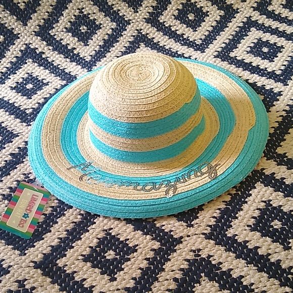 Limited Too Girls "Mermazing" Blue Floppy Hat NWT - Picture 2 of 7